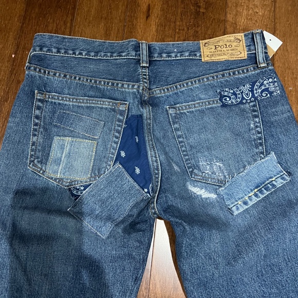 🌸🌸Host Pic🌸🌸Polo Ralph Lauren patchwork jeans - Picture 2 of 6